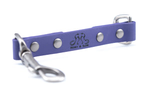 Henry & Sadie Purple Collar to Harness Connecting Strap with Antique Nickel Hardware